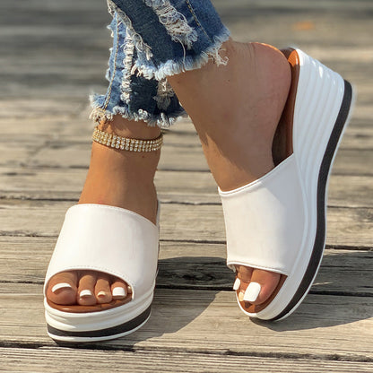 Orthopedic Balance Fish Mouth Heeled Sandals: Unique Summer Elegance