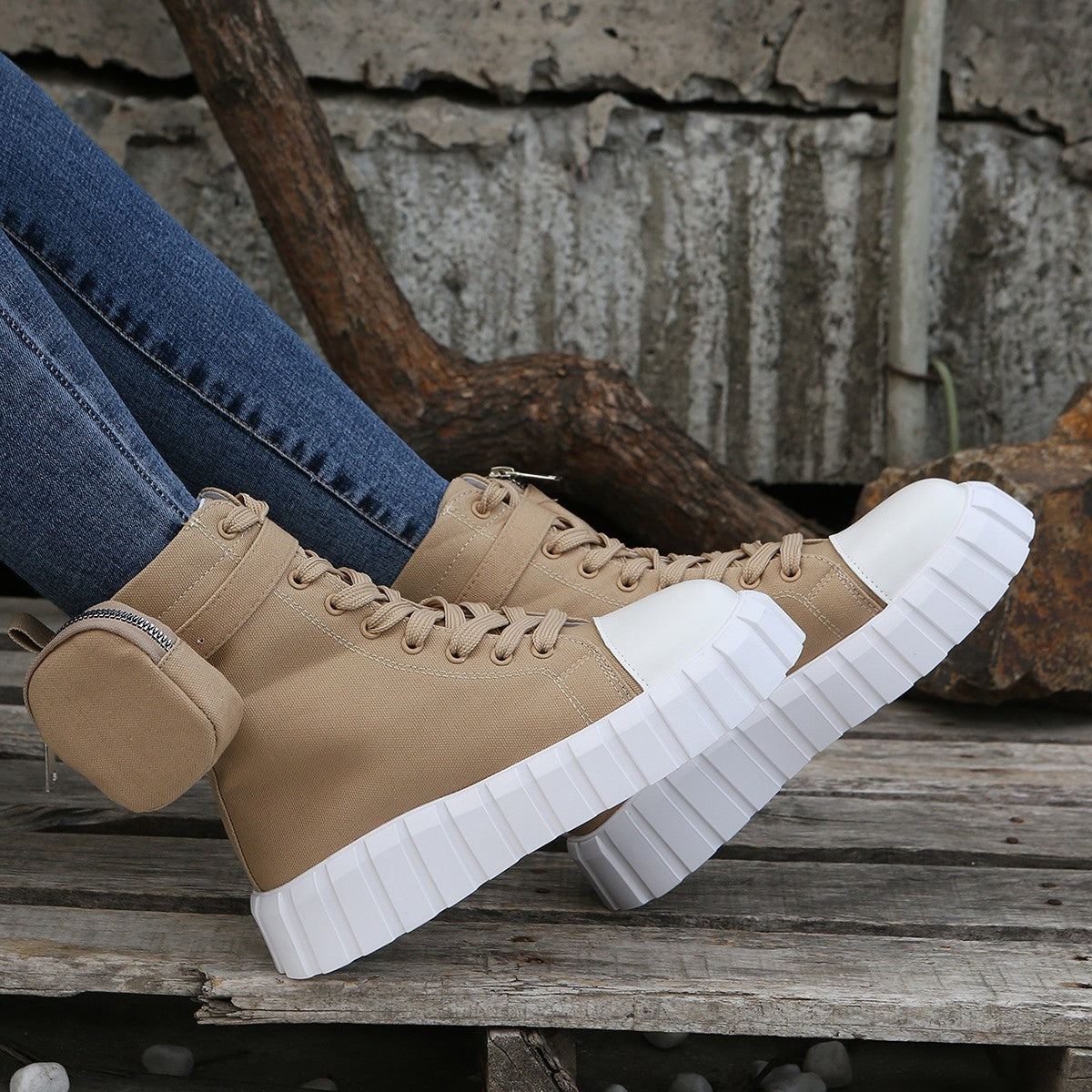 Orthopedic Balance High-Top Canvas Shoes - Breathable Comfort