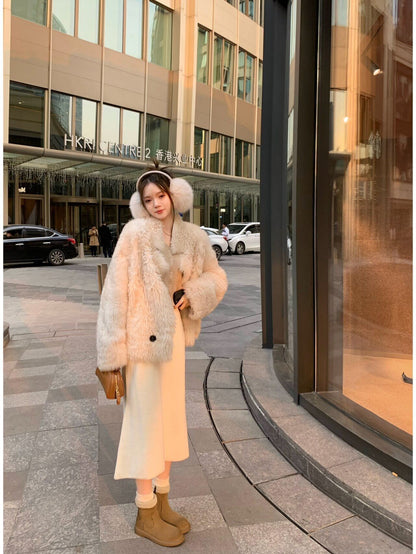 Lena | Fur-Cuff Suede Ankle Winter Boots