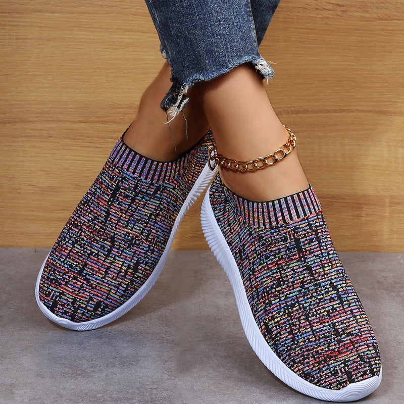 Orthopedic Balance Stripe Knit Shoes: Unique And Comfortable For Everyone