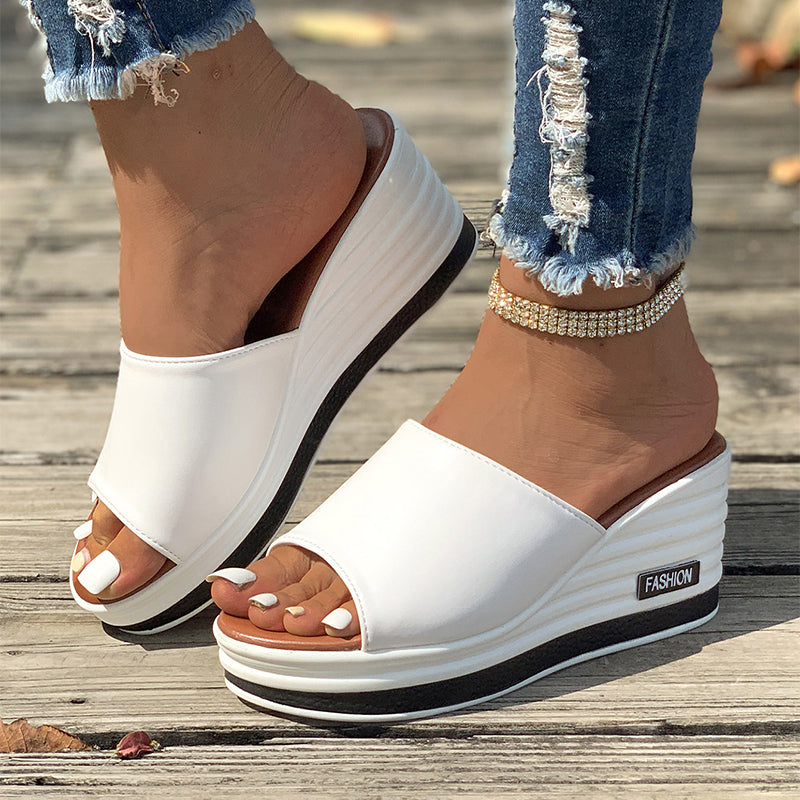 Orthopedic Balance Fish Mouth Heeled Sandals: Unique Summer Elegance