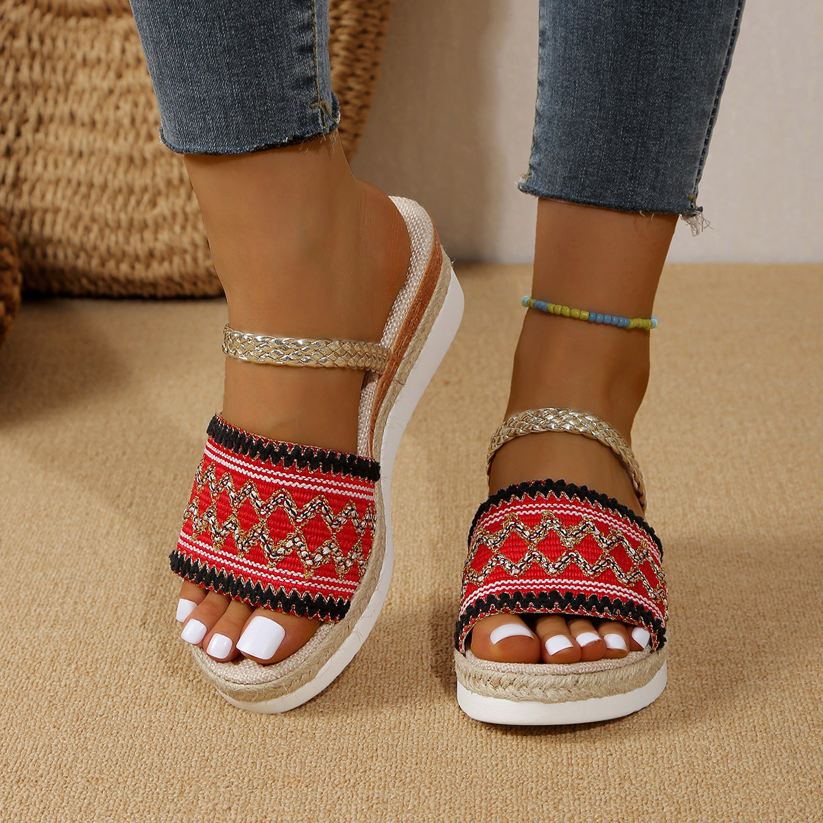 Orthopedic Balance Bohemian Platform Sandals