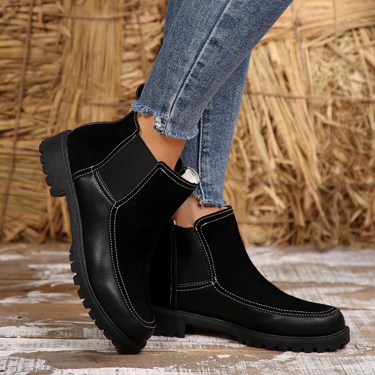 Orthopedic Balance Platform Ankle Boots - Supportive Comfort
