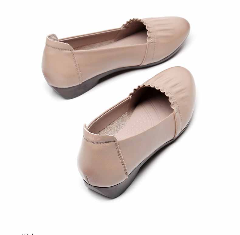 Orthopedic Balance Flat Shoes In Genuine Leather, Unique Elegance