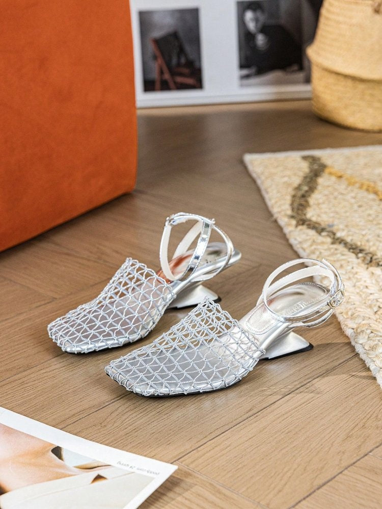 Orthopedic Balance | Woven Pointed Toe Slingback Flats