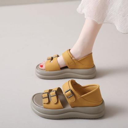 Orthopedic Balance | Double Buckle Platform Sandals