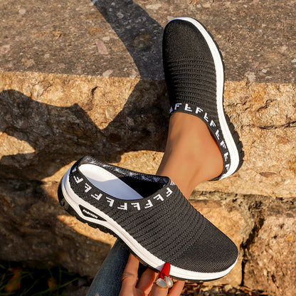 Orthopedic Balance Knit Slip-On Sneakers – Breathable Lightweight Walking Shoes