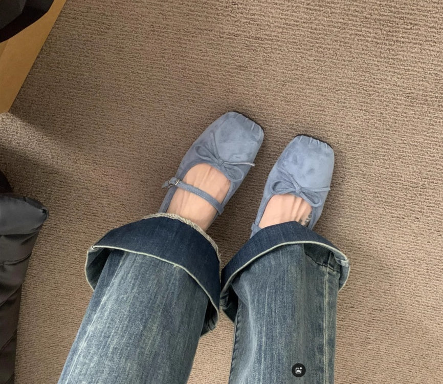Orthopedic Balance | Square Toe Mary Jane Mule Flats