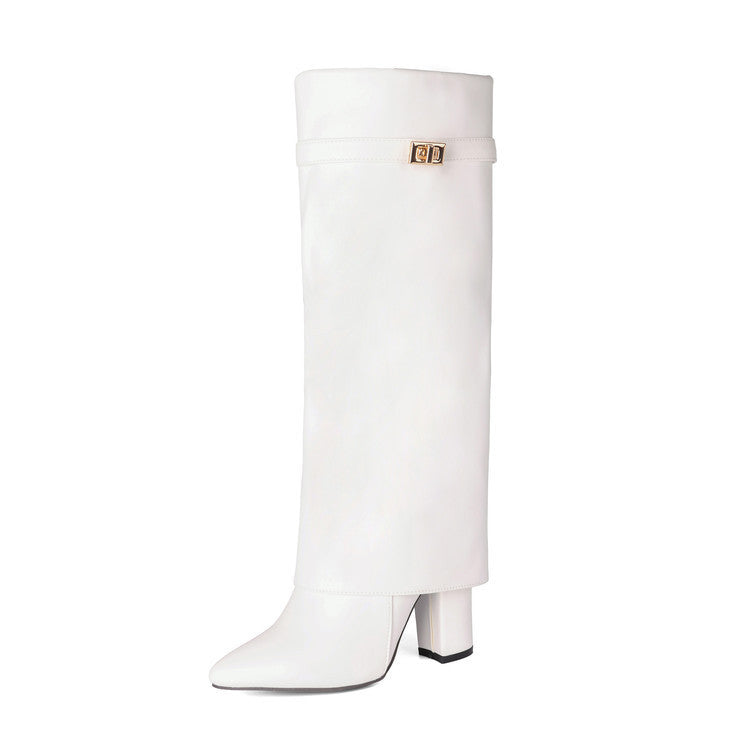 Orthopedic Balance Mid-Calf Boots - Pointed Toe & Buckles