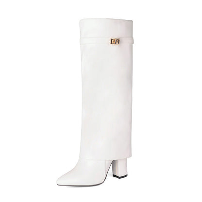 Orthopedic Balance Mid-Calf Boots - Pointed Toe & Buckles