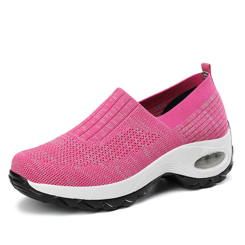 Orthopedic Balance Women’s Air Cushion Slip-On Sneakers – Lightweight Support Walking Shoes