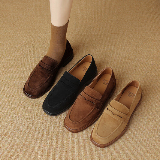 Orthopedic Balance Sheepskin Pumps - Square & Round Toe Design