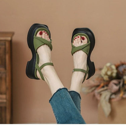 Orthopedic Balance | Sporty Double Strap Platform Sandals