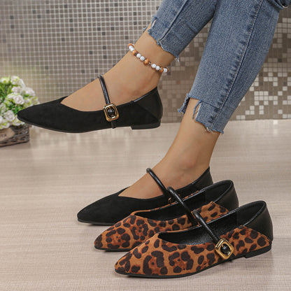 Orthopedic Balance Suede Flats - Wide Fit Comfort Shoes