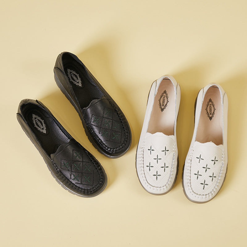 Orthopedic Balance Women’s Perforated Loafers – Breathable Lightweight Comfort Slip-On Shoes