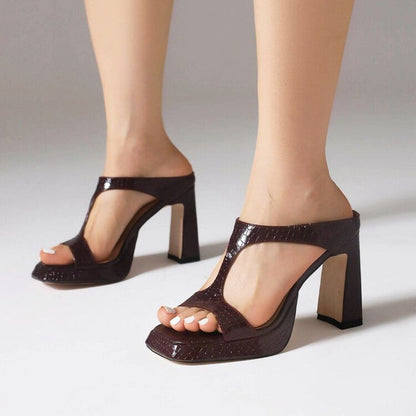 Orthopedic Balance Chunky-Heel Platform Sandals For A Unique Style