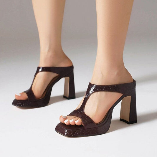 Orthopedic Balance Chunky-Heel Platform Sandals For A Unique Style