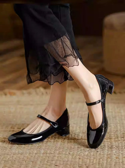 Orthopedic Balance French Pumps - Soft Bottom Chunky Heel