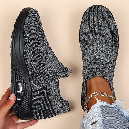 Orthopedic Balance Women’s Slip-On Sneakers – Lightweight Breathable Walking Shoes