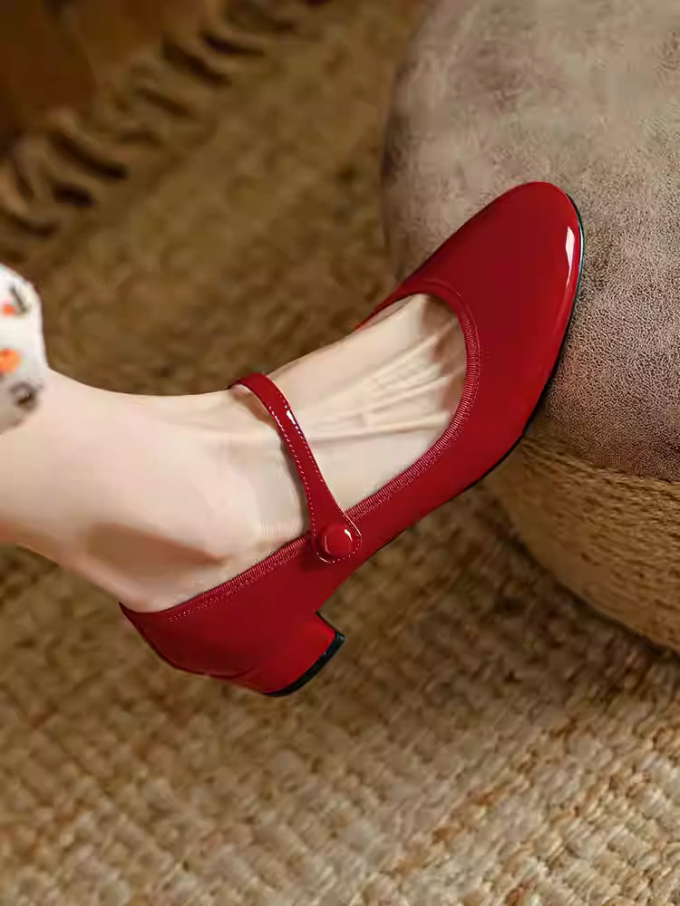 Orthopedic Balance French Pumps - Soft Bottom Chunky Heel