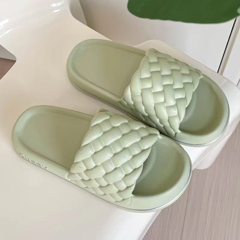 Orthopedic Balance Cloud Cushion Slides – Ultra-Soft Woven Comfort Slippers