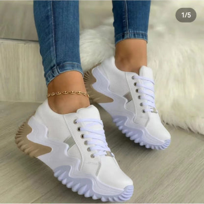 Marian | Thick Soled Serrated Sneakers