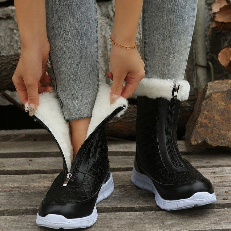 Orthopedic Balance Winter Boots - Warm Front Zipper Design
