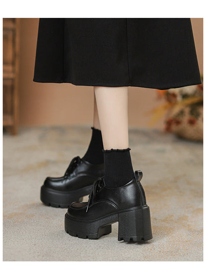 Orthopedic Balance Loafers - Chunky Sole, Thick Heel