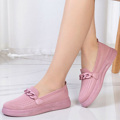 Orthopedic Balance Chain Flats - Slip-On Comfort Shoes