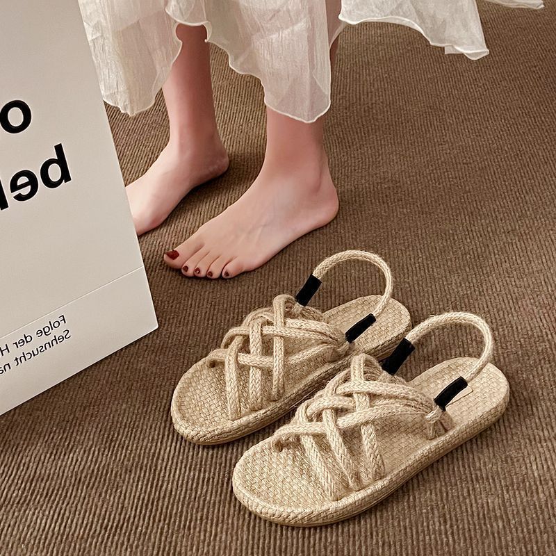 Orthopedic Balance Handmade Braided Strappy Flat Sandals