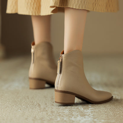 Madhu | Minimalist Pointed-Toe Orthopedic Ankle Boots
