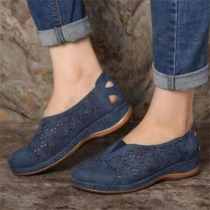 Lia | Women’s Orthopedic Slip-On Loafers with Laser-Cut Design