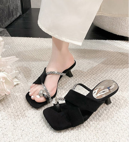 Orthopedic Balance | Minimal Knot Strap Flat Slide Sandals