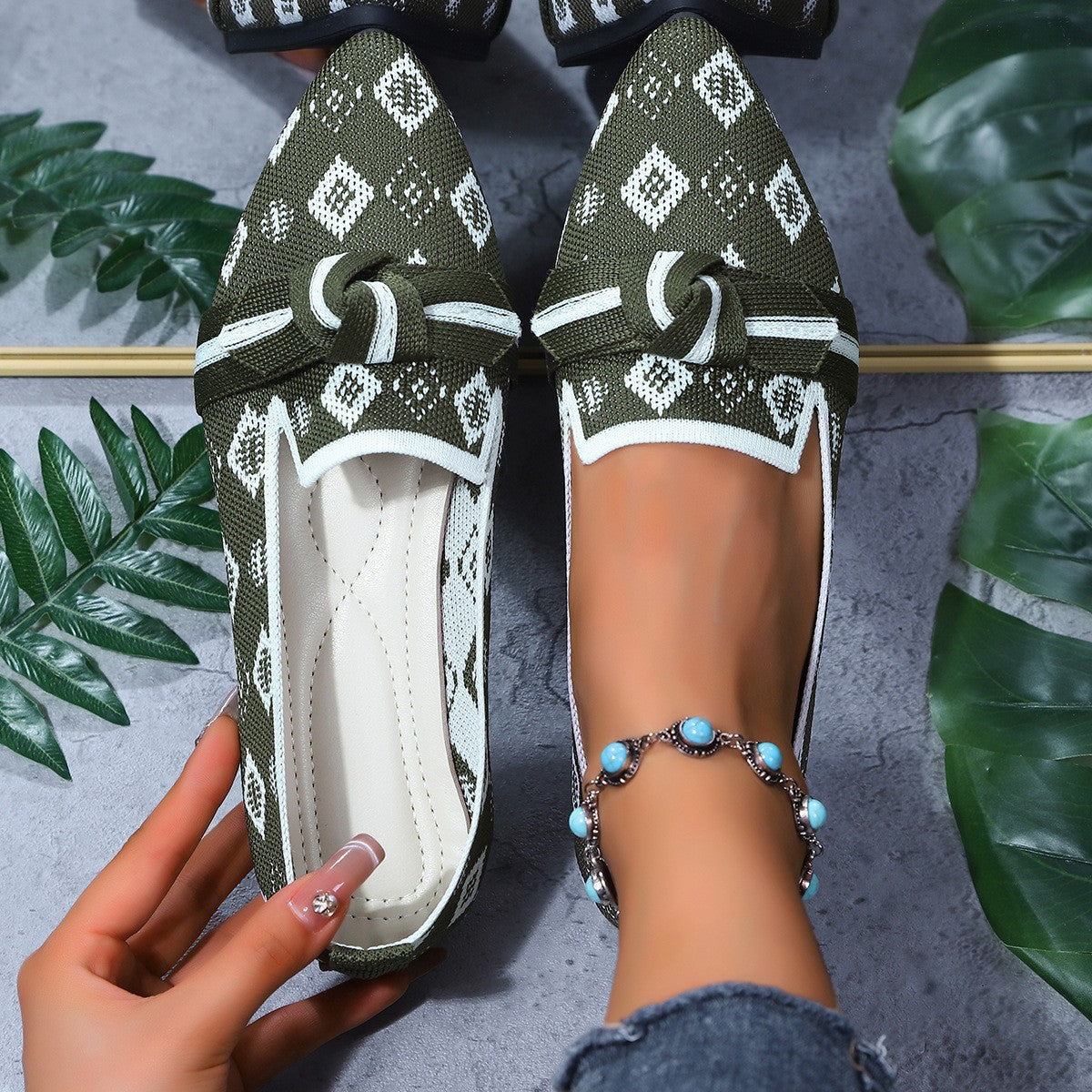 Orthopedic Balance Comfortable Non-Slip Knotted Loafers