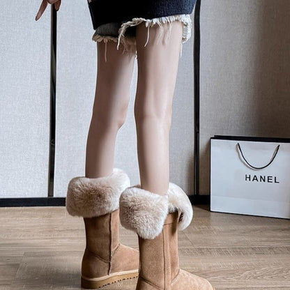 Alexa | High Tube Foldable Warm Fur Boots