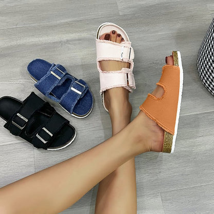Orthopedic Balance Flat Strap Sandals - Comfort And Unique Style