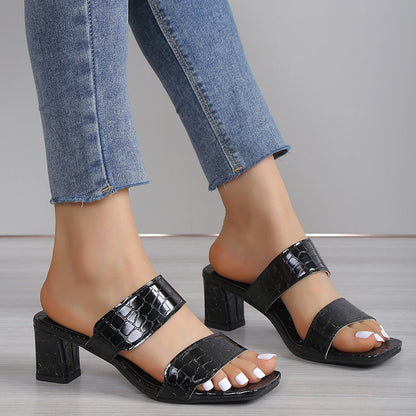 Xiomara | Women’s Orthopedic Block Heel Mule Sandals