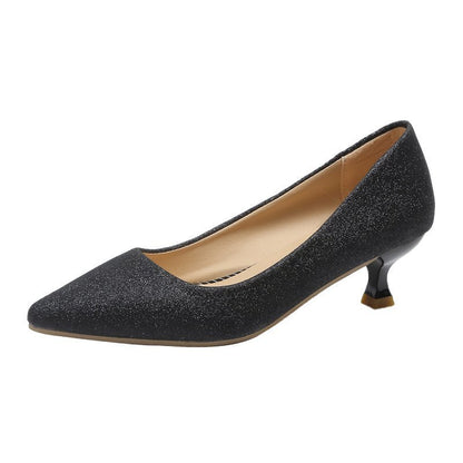 Orthopedic Balance Low-Cut Heel Shoes - Elegant Support