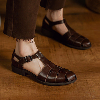 Orthopedic Balance Roman Sandals - Low Heel Comfort