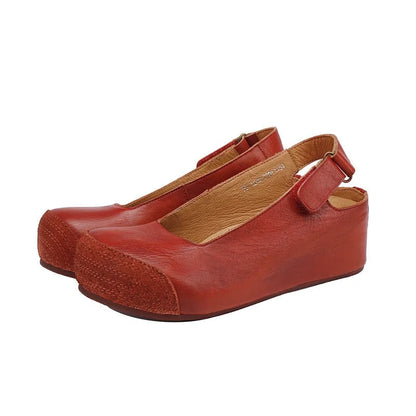 Elara | Handcrafted Leather Slingback Comfort Flats