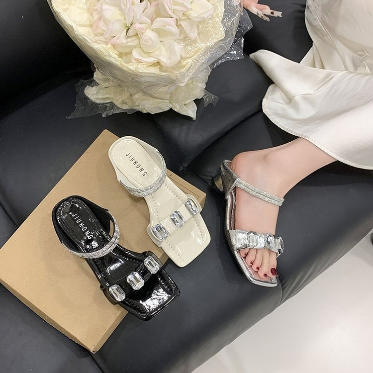 Orthopedic Balance | Studded Strap Platform Slide Sandals