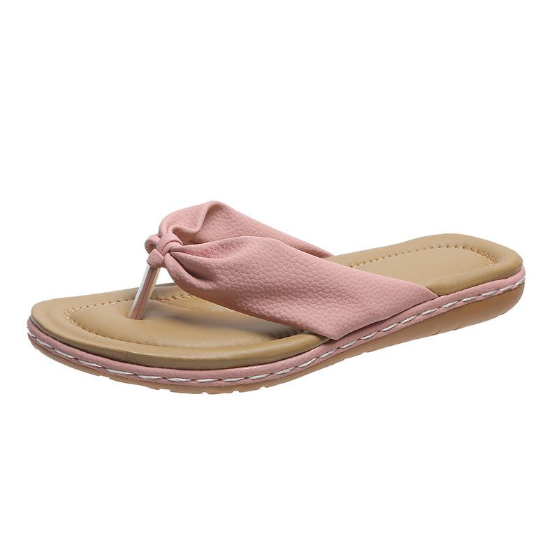 Orthopedic Balance Summer Slippers With Bow - Elegance And Comfort