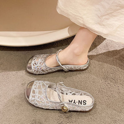 Orthopedic Balance | Floral Lace Mary Jane Ballet Flats