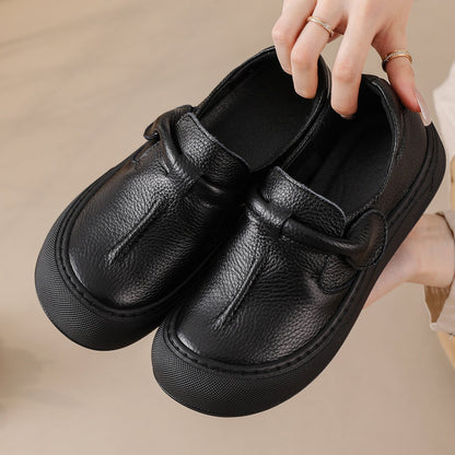 Orthopedic Balance Soft Leather Mother'S Shoes - Unique Vintage Comfort