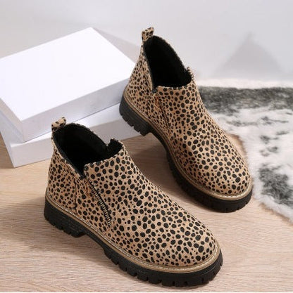 Orthopedic Balance Suede Ankle Boots - Side Zipper Comfort