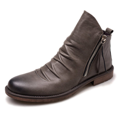 Daniel | Double side zipper non-slip men's boots