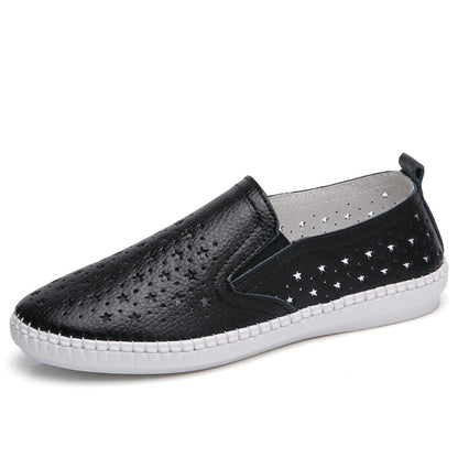 Orthopedic Balance Women’s Perforated Slip-On Flats – Lightweight Breathable Comfort Shoes