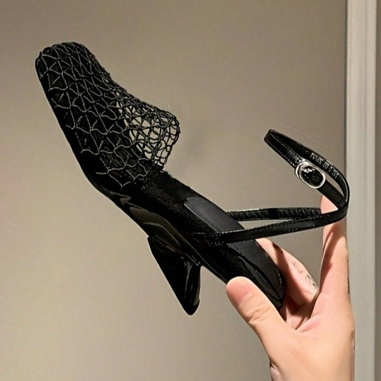 Orthopedic Balance | Woven Pointed Toe Slingback Flats