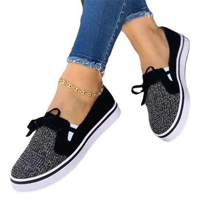Orthopedic Balance Flat Canvas Sneakers - Unique Elegance And Comfort