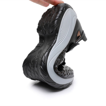 Orthopedic Balance Leather Flat Shoes - Unmatched Comfort